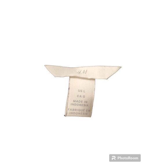 H&M black button down dress shirt Sz L - Picture 2 of 2